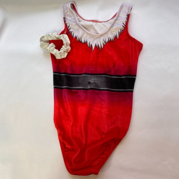 Child's Destira Santa Claus Christmas Holiday Leotard - Picture 3 of 3